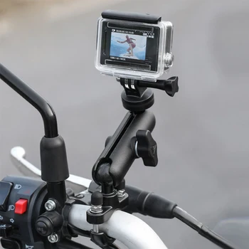 GoPro Halterung Motorrad Zubehör LENKER Spiegel Stehen Fahrrad Radfahren Unterstützung Für GoPro Hero 11 10 9 Sport-Kameras
