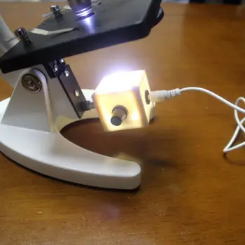 Mikroskop Lampe USB Weiß LED Licht Beleuchtung Boden Biologische Mikroskop Lampe Quelle Einstellbar Labor Instrumente & Ausrüstung 