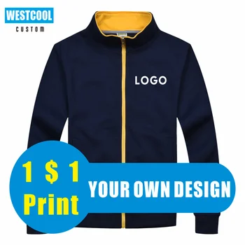 Benutzerdefinierte Jacke Logo Benutzerdefinierte Casual Männer Und Frauen Kleidung Stickerei Bilder Mode Sweatshirts Tops WESTCOOL