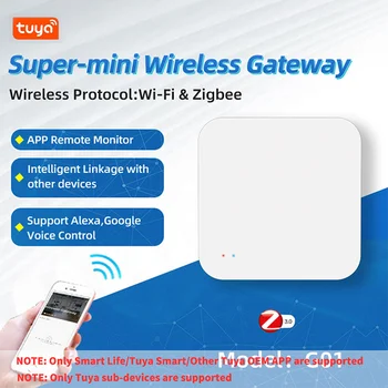 Tuya Zigbee 3.0 Gateway HUB Wireless Smart Home Brücke Smart Leben Fernbedienung Zigbee-Protokoll Arbeitet Mit Alexa Google Hause