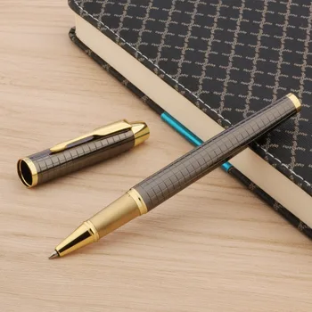 Metall-Kugelschreiber Gun Grau Rollerball Stift Mit Silber-Pfeil-Clip Trim Unterschrift Rollerball Stift