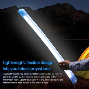 Tragbare Aufblasbare Camping Licht im Freien Faltbare Camping Laterne USB Wiederaufladbare Notfall Picknick Wandern Reisen Zelt Lichter