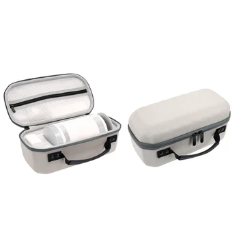 Tragetasche für Samsung Freestyle Schutz Box Hard-EVA Projektor Lagerung Tasche Staub Scratch-Resistant Dual-Reißverschluss PU-Leder