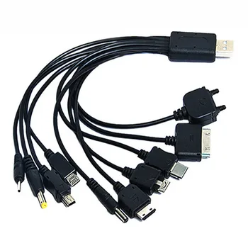 10 in1 Multifunktionale USB Daten Transfer Kabel für iPod Motorola Nokia Samsung LG Sony-Ericsson-Consumer-Elektronik-Daten-Kabel