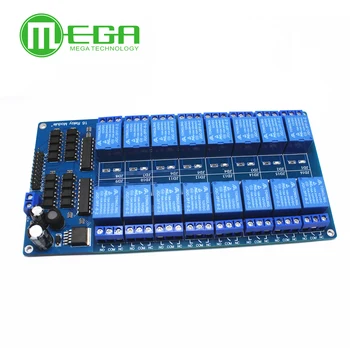 5V 12V 16 Kanal Relais Modul Interface Board Für Arduino PIC ARM DSP PLC Mit Optokoppler Schutz LM2576 Power 16Channel