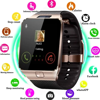 DZ09 Smart Watch+ Unterstützung TF SIM Kamera Männer Frauen Sport Bluetooth-kompatiblen Armbanduhr für Samsung Huawei Xiaomi Android Telefon