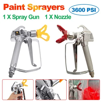 3600PSI Airless Farbe Spritzpistole Hohe Druck Spray Tip & Nozzle Guard Pump Paint Sprayer Airbrush Spritzen Maschine