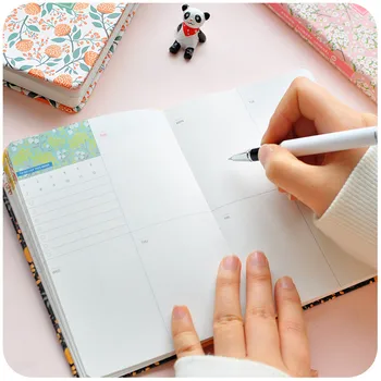 2023 Planner Sakura Notebook Notizblöcke Schreibwaren Zeit-Management-Planer Kawaii Zeitschriften Schule Liefert Notebook Binder