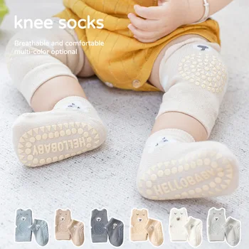 Baby Knie Pads Sock Set Anti-Rutsch-Socken infantil Kniescheibe Kind Krabbeln Sicherheit Boden Socken Knieschützer Knieschützer Beinwärmer Mädchen