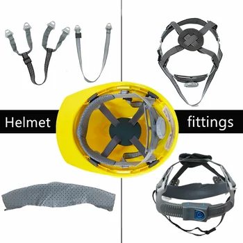 Sicherheit Bau Helm Beschläge Austauschbare Kinnriemen Helm Liner Multi-Arten 4/8-Punkt-Soft-Puffer