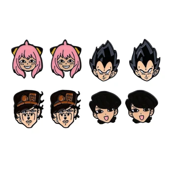 Japanische Anime-SPION-Familie Stud Ohrringe Für Frauen Emaille Edelstahl Pierce Korea Ohrringe JoJo Adventure Kühlen Schmuck Geschenk