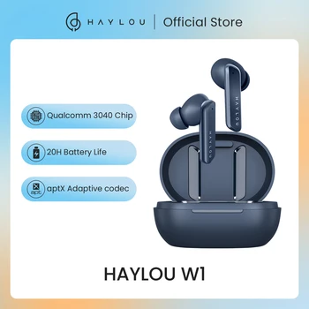 HAYLOU W1 Bluetooth Kopfhörer QCC-3040 aptX Adaptive Wireless Kopfhörer Mit 4 Mikrofone, cVc8.0 & ENC Ohrhörer Touch Control Headset