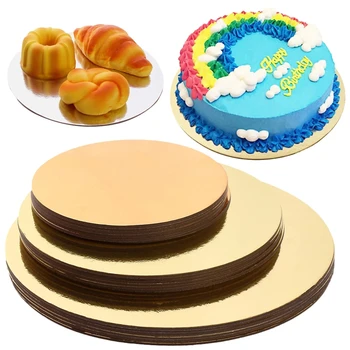 18/3pcs Runde Kuchen Boards Set Cakeboard Basis Einweg Papier Cupcake Dessert Tray 6 Zoll, 8 Zoll und 10 Zoll