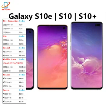 Samsung Galaxy S10 S10+ S10e G973U1 G975U1 G970U1 RAM 6/8/12 GB ROM 128/256/512GB/1TB Snapdragon NFC 4G LTE Entsperrt Handy