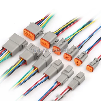 20CM Deutsch DT 2 3 4 6 8 12 Pin Waterproof Electrical Wire Connector plug Kit WIRE HARNESS