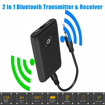 2 in 1 5.0 Bluetooth Wireless Audio Sender und Empfänger A2DP HIFI Music Adapter AUX RCA 3,5 mm Jack Aux Für TV PC Kopfhörer