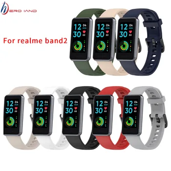 Silikon-Armband Für Realme band 2 Smart Armband Offiziellen Watch Strap Replacement WristStrap Für Realme band2 Armband