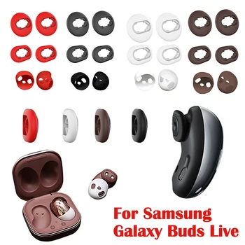 3Pairs für Samsung Galaxy Knospen Live-Silikon-Ohrhörer Fall Abdeckung Tipps-Ersatz-Ohrstöpsel Headset Zubehör Knospen Kissen Pad