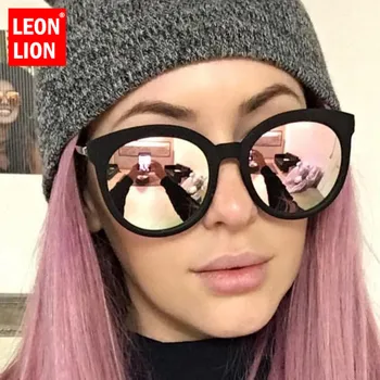 LeonLion 2023 Vintage Luxus Frauen Sonnenbrille Candy Farbe Objektiv Brillen Klassische Retro Outdoor Oculos De Sol Feminino UV400