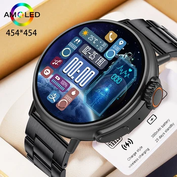 2023 Neue Sport Smart Uhr Männer AMOLED Ultra-Serie für Herz Rate Und Blutdruck Erkennung Bluetooth Anruf Smartwatch Männer Damen