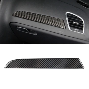 Für Audi A4 B8 2009 2010 2011 2012 2013 2014 2015 2016 Carbon Faser Links Fahrer Seite Dashboard Decor Abdeckung Trim