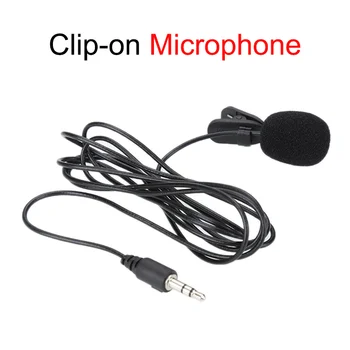 Mini Tragbare 1,5 m Clip-auf Kondensator Mikrofon Lavalier Krawatte Clip Mikrofon für Audio-Studio Wired Mic für PC Laptop