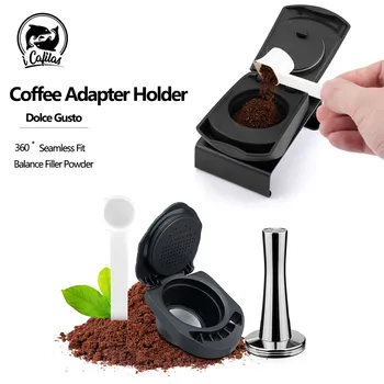 Kaffee-Pulver Dosier-Halter für Dolce Gusto Reusable Kaffee Filter Adapter Aluminium Dosieren von Pulver Füllstoff Korb Coffeeware