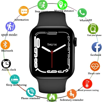 IWO I8 Pro Max Smart Uhr Männer Serie 8 Anruf Blutdruck Monitor Frauen Bluetooth Verbunden-Uhr Smartwatch Für Apple HUAWEI
