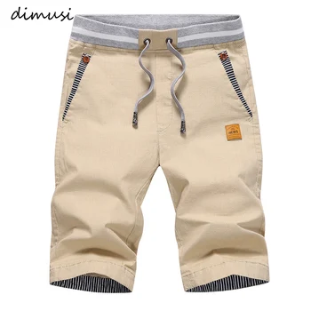 DIMUSI Sommer Cargo-Shorts Herren Casual Elastische Taille Baumwolle Strand Shorts Männlichen Mode Atmungsaktive Shorts homme Kleidung 4XL,YA869