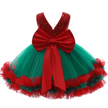 LZH Baby Mädchen Weihnachten Kleid Für Baby Pailletten Party Kleid Karneval Kostüm Kinder Prinzessin Kleid 2 3 1. Geburtstag Kleid Neue Jahr