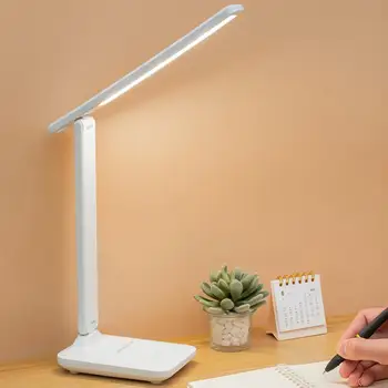 Einstellbare LED Schreibtisch Lampe Büro Desktop Beleuchtung Lampe Student Schlafsaal Schlafzimmer Lesen Licht USB Wiederaufladbare Dimmbare Lichter