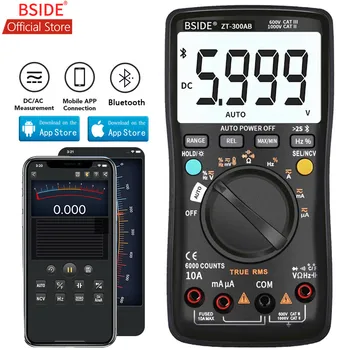 BSIDE ZT-300AB Wireless Digital Multimeter True RMS Manuelle/Auto-Ranging 6000 Zählt DMM Spannung Kapazität Temp Amp Ohm Diode