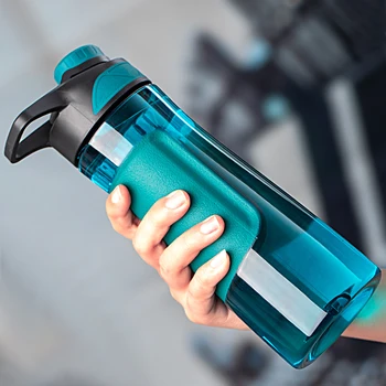 Neue UZSPACE Wasser Flasche BPA Frei Shaker Tragbare Sport Kunststoff Tasse Fitness Wasserkocher Männer Studentin Outdoor-Tour Trinken Flasche