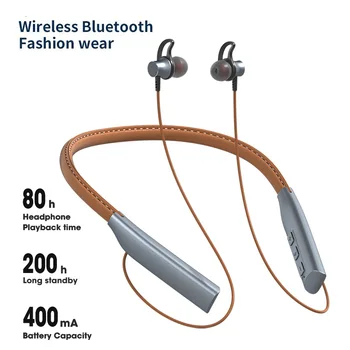 2022 Bluetooth Ohrhörer Magnetische Kopfhörer Sport Drahtlose Hals Hängen Kopfhörer mit Mikrofon Für Xiaomi Rot Mi Huawei P30