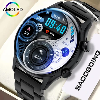 2023 Neue Smartwatch Herren 1.36 Zoll AMOLED 390*390-Screen-Unterstützung Immer Auf Display Smart Uhr IP68 Wasserdicht Für Huawei Xiaomi