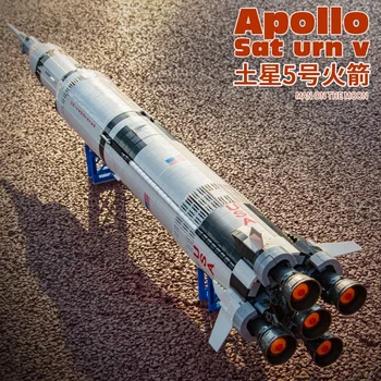 2009PCS Apollo Saturn V Bausteine Ziegel Modell Raum Rakete Spielzeug Geburtstag Geschenke 37003 Kompatibel 21309 92176