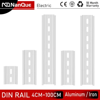 2 STÜCK DIN-Schiene Aluminium-Eisen-4CM 6CM 8CM 10CM 20CM 50CM Hinzufügen Dicke 35MM Universal Type Terminal Block MCB Montage Halterung