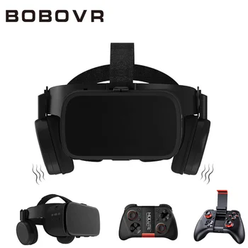 BOBO VR Z6 3D Gläser Virtuelle Realität für Smartphone Schwarz Google Karton VR Headset Helm Stereo BOBOVR für Android 4.7-6.2'