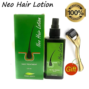 Neo Hair Lotion Green Wealth 120ml Original-Thailand Natürliche Essenz Verhindert Haarausfall Kopfhaut Behandlung Für Mann, Frau, Wachstum Öl