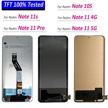 100% Getestet TFT Für Xiaomi Redmi Hinweis 10S / 11 5G 4G / 11 Pro / 11 LCD Display Touch Panel Screen Digitizer Montage Kein Rahmen