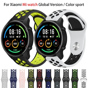Atmungsaktiv Silikon Strap Für Xiaomi Mi Watch S1/S1 Active Smart Watch Quick Release Band Sport Gürtel Für Mi Watch Color 2-22MM