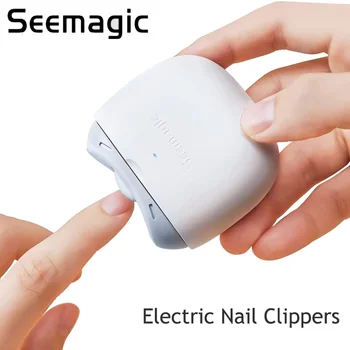 Seemagic Elektrische Automatische Nagel Clippers Pro Mit Licht Trimmer Nagel Cutter Maniküre Für Baby Erwachsene Nail Sichere Pflege Clipper