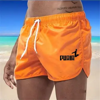 2023 Herren Sommer Gedruckt Strand Shorts einfarbig Quick-Dry Badehose Casual Hawaii Urlaub Shorts