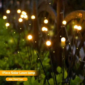 Solar-Led-Licht im Freien Wasserdichte Glühwürmchen LED Solar Power Garten Lichter Landschaft Rasen Lampe Garten Decor Solarleuchten im Freien