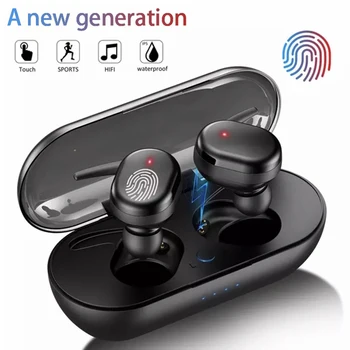 TWS Drahtlose Kopfhörer Bluetooth Ohrhörer Touch Control Sport Earbuds Mikrofon Funktioniert Auf Allen Smartphones, Musik-Headset