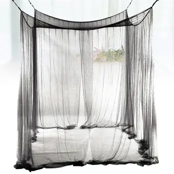 Europäischen Stil 4 Ecke Post Bett Baldachin Moskito Net Volle Netting Bettwäsche Decke Bett Baldachin Net Vorhänge 210x190x240cm
