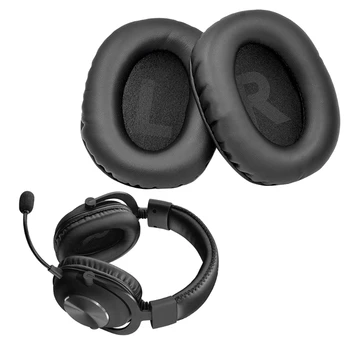 Ersatz Ohrpolster Kissen für Logitech G Pro X Headset Kopfhörer Leder Ohrenschützer Ohr Abdeckung Ohrmuscheln