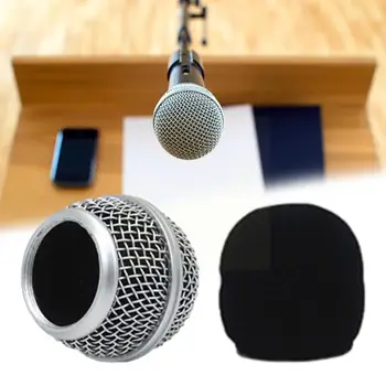 Mikrofon Grille Replacement Mic Microphone Head Grill-Kopf-Halterung Wired-Wireless-Mikrofon-Zugriff Für SM58 Für Shure Beta H6L6