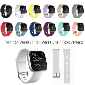 Klassische Weiche Armband Armbänder Ersatz Armband Armband Für Fitbit Versa Lite Versa2 Candy Farbe Ersatz Armband