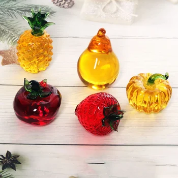 Hause Dekoration Kristall Handwerk Einfache Europäischen Erdbeere, Kürbis, Ananas, Tomaten-Obst-Kombination Platter Desktop Dekoration